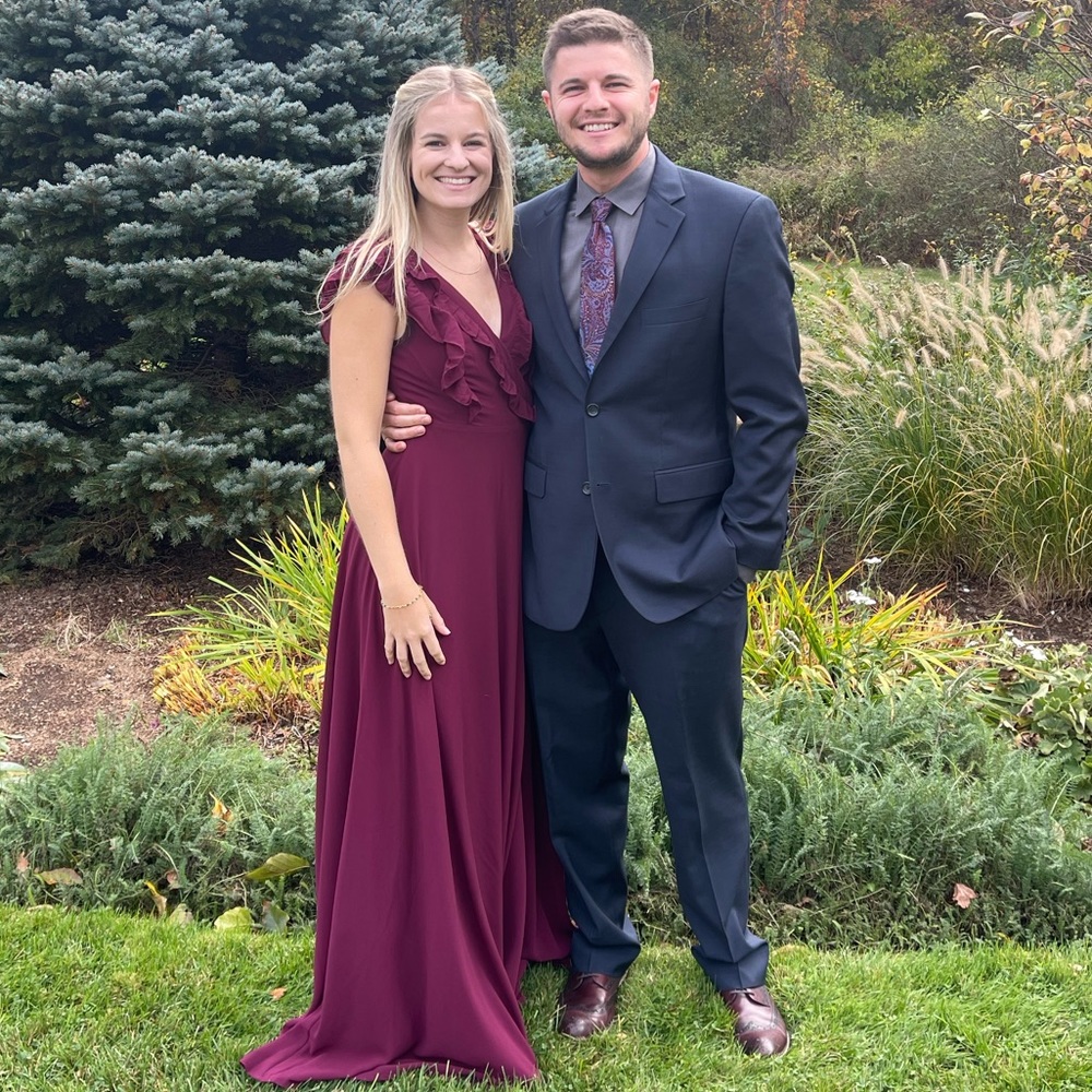 Maroon Maxi Wrap Dress!